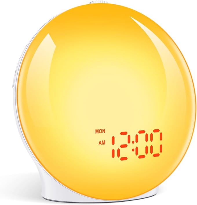 Licht Wekker Wake Up Light- Digitale Wekker met Lamp - Slaaphulp met USB Aansluiting - Sfeerlicht