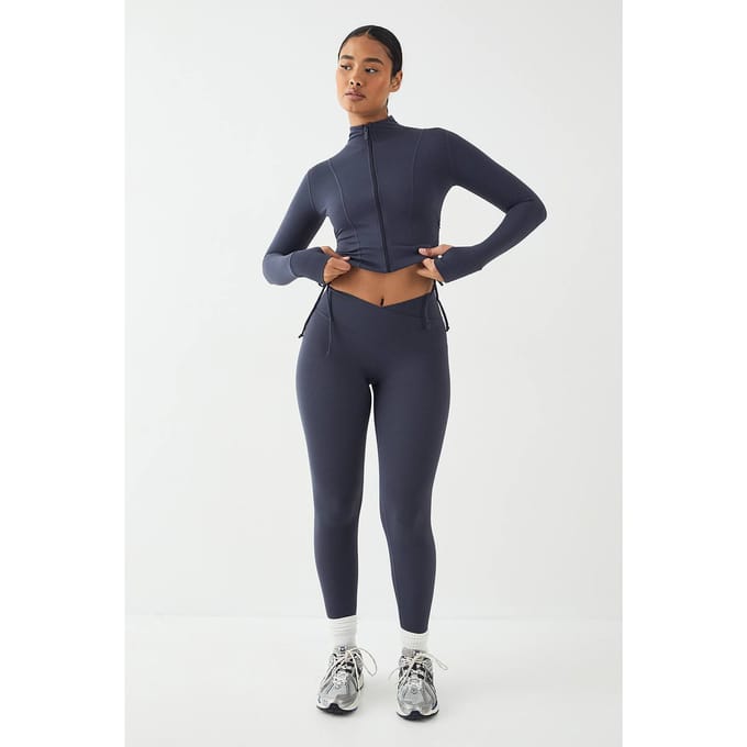 Dames DSGN Studio Highwaist Ultra Sculpt Wrap Waist Legging | Midnight Blue | Maat: Medium