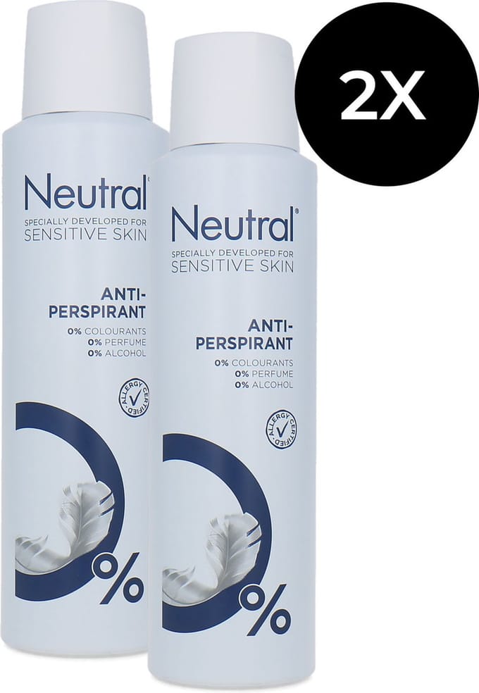 Neutral Sensitive Skin Anti-Perspirant Deo Spray - 2 x 150 ml