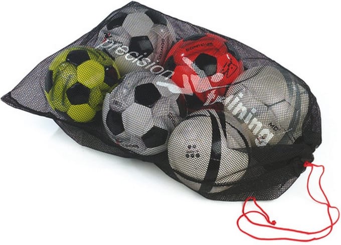 ballennet voor 10 ballen polyester zwart/wit