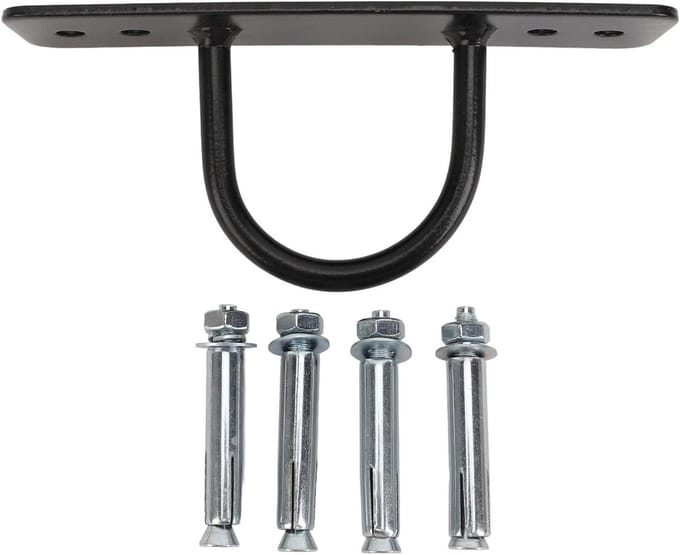 Hangmat Ophangset - Plafondhaken - Fitness Training - Zware Constructie - 300 kg Capaciteit - Zilver