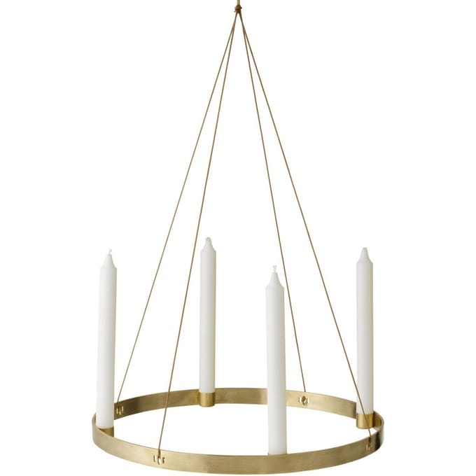 Ferm Living - Kandelaar rond - messing - groot - goud