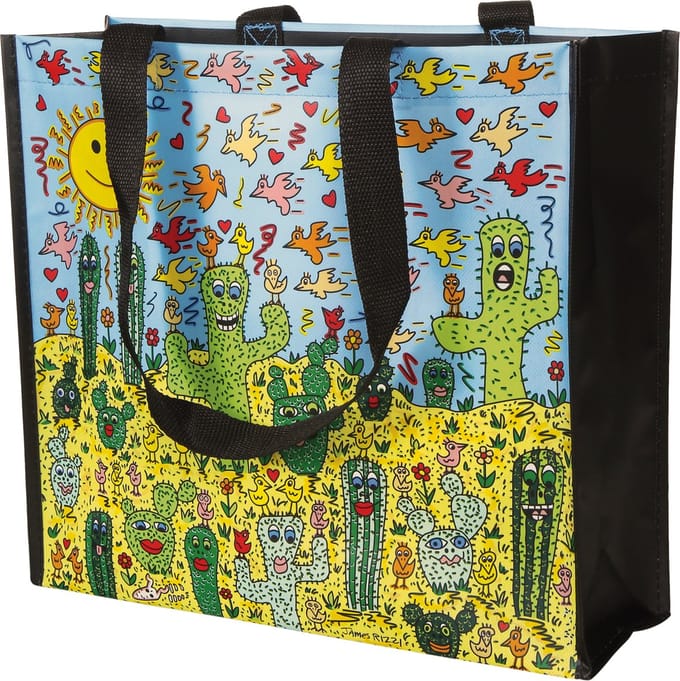 Goebel - James Rizzi | Boodschappentas Desert Life | Shopper - 37cm - 10 stuks