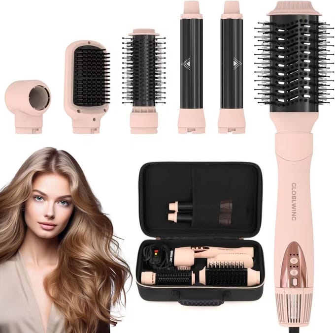 Multifunctionele 6-in-1 Föhnborstel voor Haarstyling