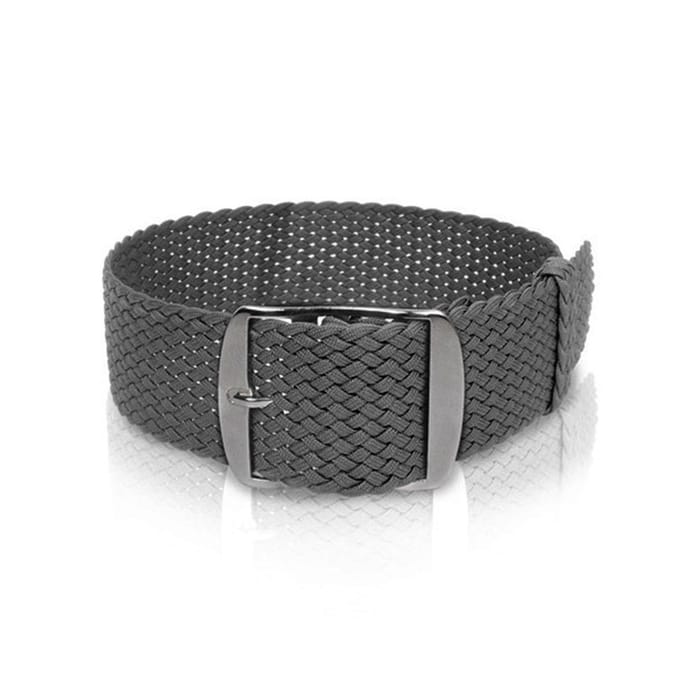 Perlonband donkergrijs, 20mm