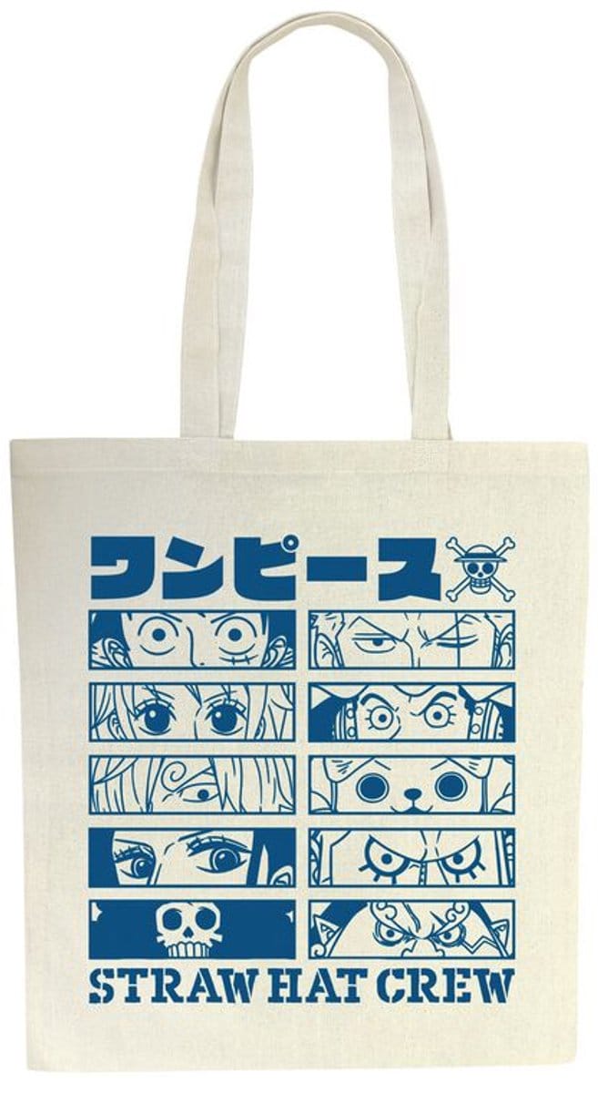 One Piece Strawhat crew Unisex Linnen tas - meerkleurig - Standard