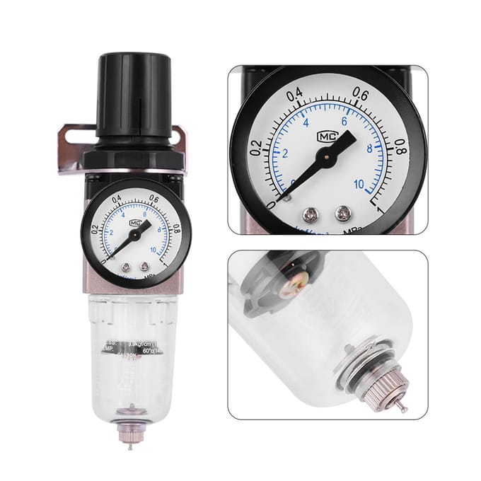 AW200002 Luchtbron Behandelingseenheid Filter Pneumatische Regulator Olie Water Afscheider