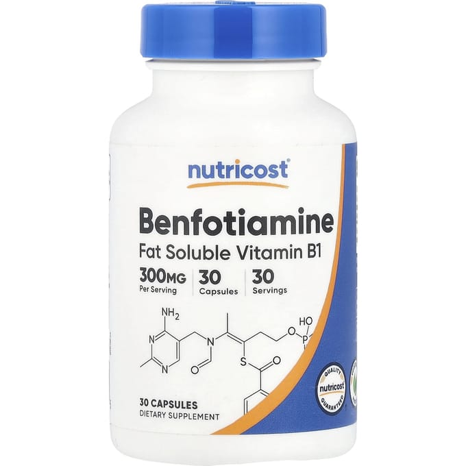 Benfotiamine, 300 mg, 30 capsules