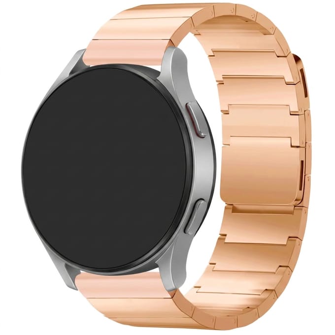 Selencia Stalen magnetisch bandje - Universeel 22 mm aansluiting - Rosé Goud