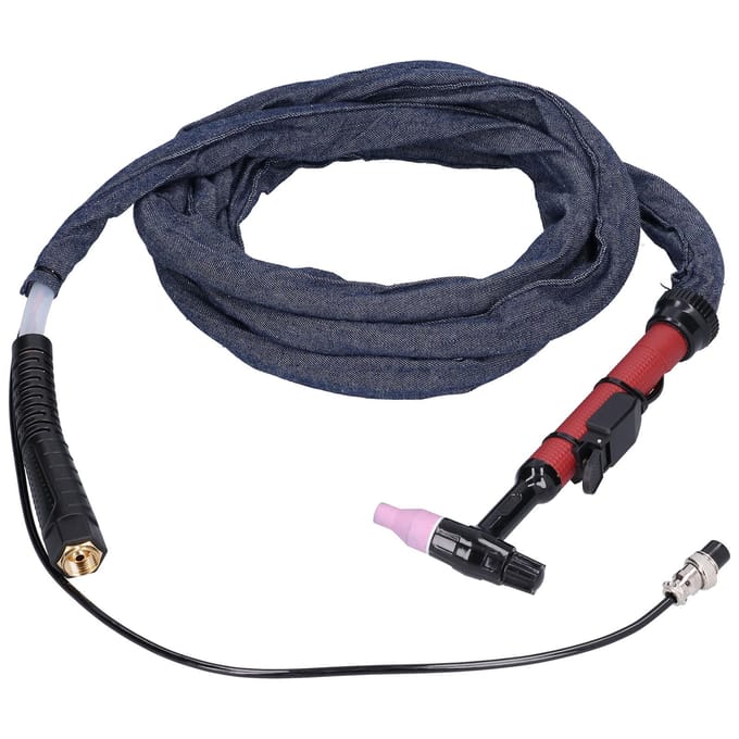 TIG Lasbrander Flexibele Kop Geïntegreerd Argon Booglaspistool M16 QQ150 3,7 meter