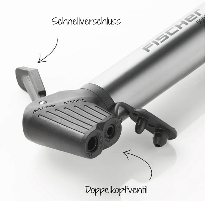 FISCHER FAHRRAD 50073 50073 Minipomp Aluminium