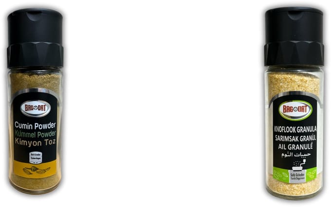 Bagdat Knoflook Granulaat + Komijn Gemalen – 2-stuks