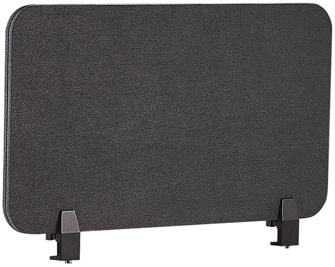 BELIANI WALLY - Bureauscherm - Donkergrijs - 72 cm - Polyester