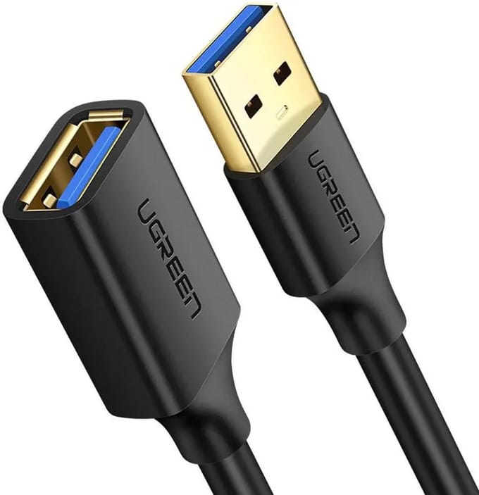 Ugreen - USB verlengkabel - USB naar USB 3.0 - 0,5 Meter - Zwart