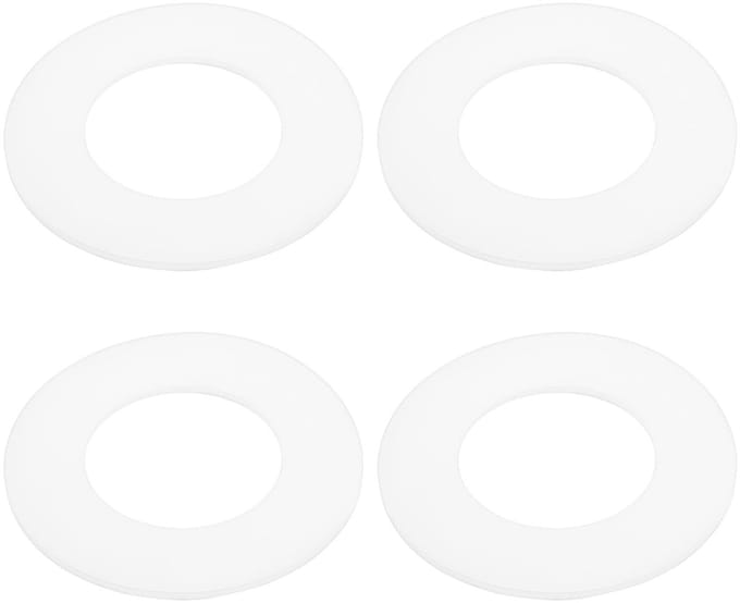 Dailygoods- Spoelklep 4 Stuks - Afdichting Wasmachine - Buitendiameter 58mm - Binnendiameter 32mm - Dikte 2mm - Metaal Materiaal - Afdichtring