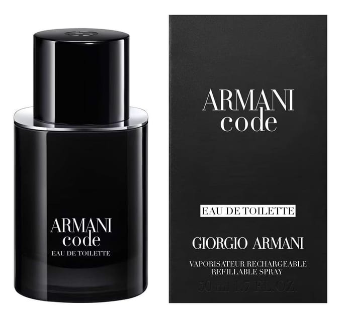 Armani Code Homme Eau de Toilette Spray - Navulbaar Herenparfum Heren 50 ml