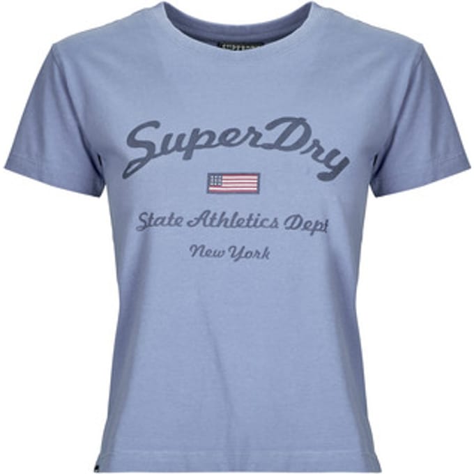 Superdry - Athletic Essentials T-shirt met slanke pasvorm - Dames - T-shirts