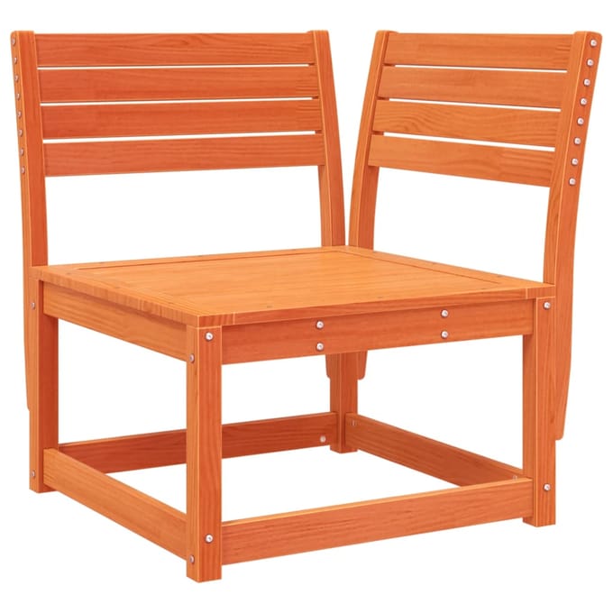 vidaXL - 4-delige - Loungeset - massief - grenenhout - wasbruin