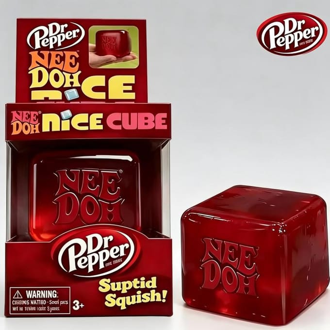 Nieuwe Needoh Nice Cube Sensorische Stressverlichter Fidget Tool voor Angst & Focus Bureau Sensorische Kubus voor Volwassenen & Kinderen black