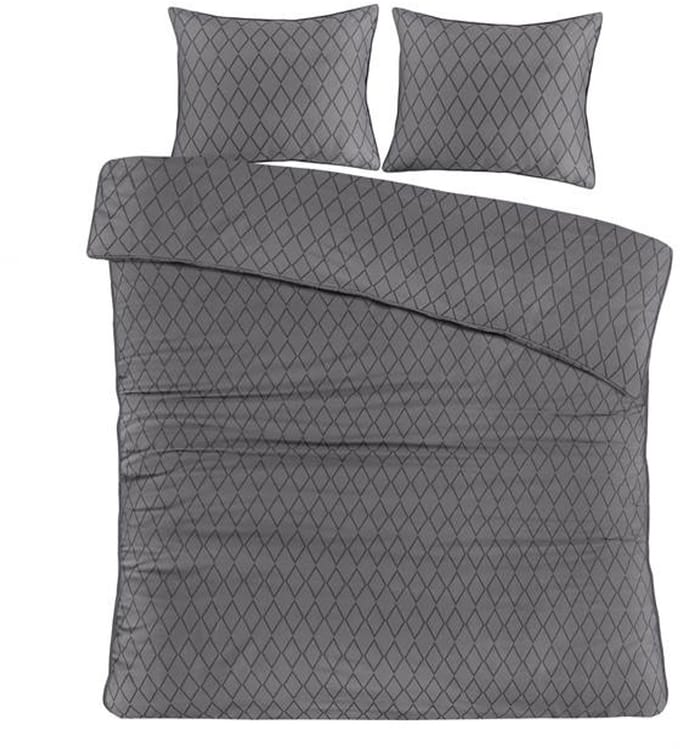 Papillon Axel Dekbedovertrek - Lits-jumeaux - 240x200/220 cm - Grijs