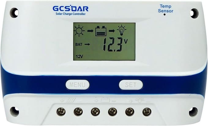 30A Zonnelaadregelaar met LCD-display voor 12V/24V Systemen PWM