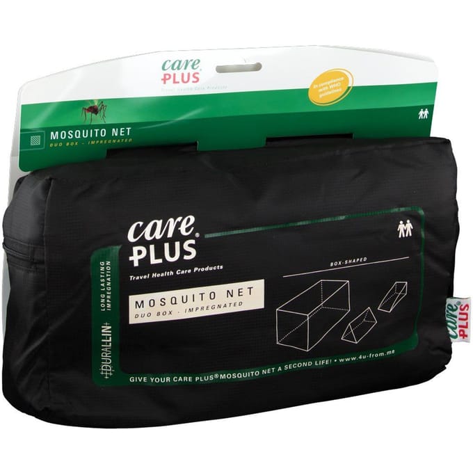 Care Plus® Mosquito Net Duo Box Durallin® Geïmpregneerd, 2pers (Maat - 2p)