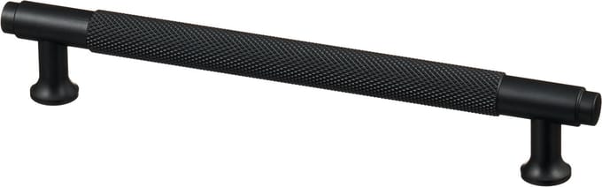 Handgreep Zwart - diamond cut - 128mm/164mm
