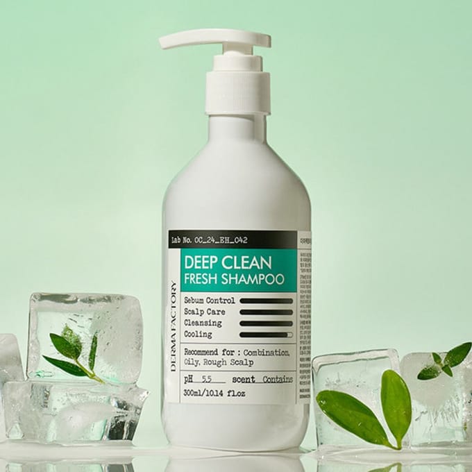 [DERMA FACTORY] Deep Clean Fresh Shampoo 300ml white
