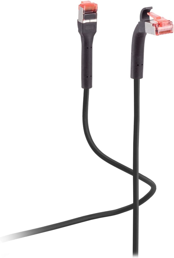 FTP CAT6A 10 Flexline Gigabit Netwerkkabel - CU - Buigbare connector - 2 meter - Zwart