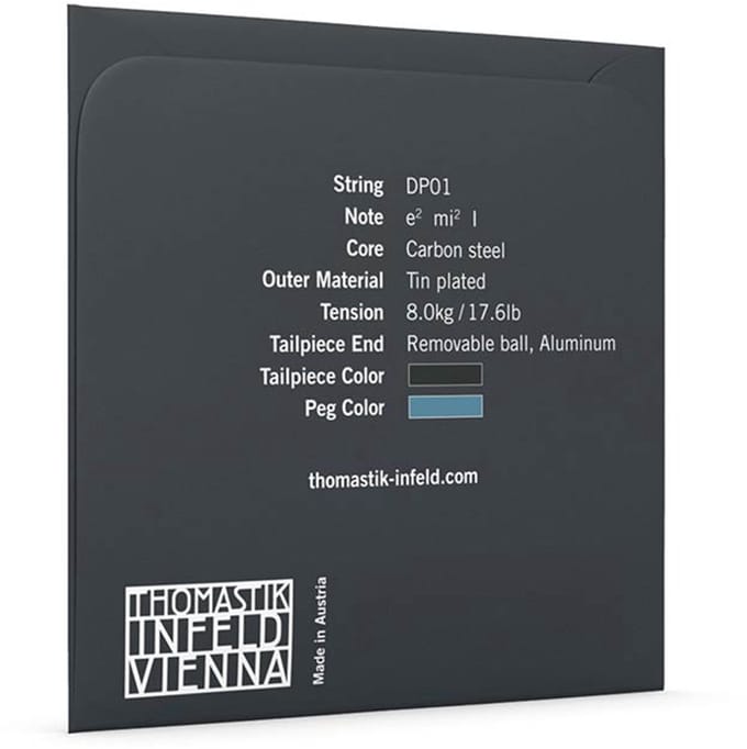 Thomastik Infeld THDP-01 violin string E-1 4/4 medium, carbon steel, tin plated
