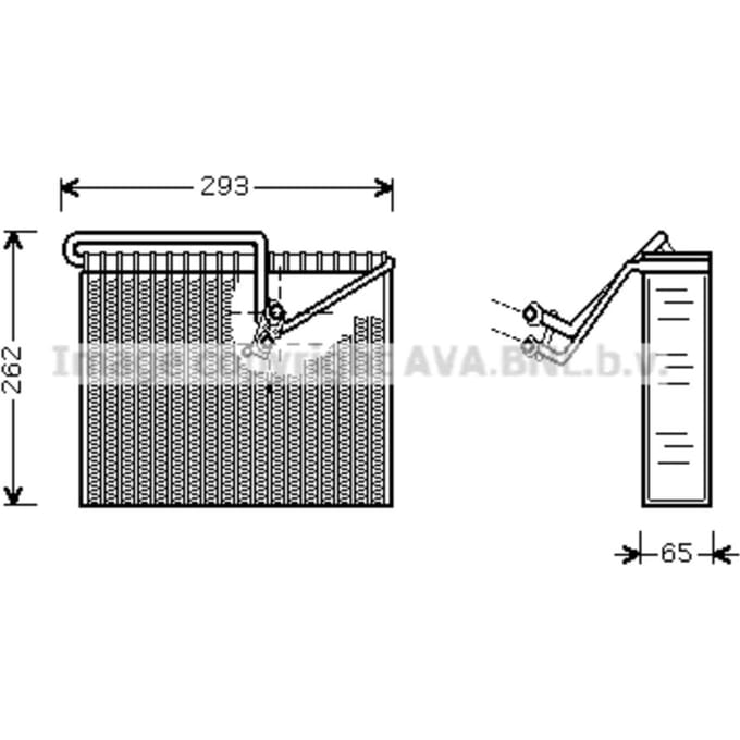 Verdamper, airconditioning AVA COOLING OLV372 AVA