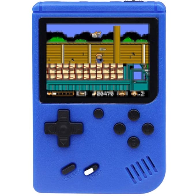 Draagbare draagbare gameconsole met gamepad 3-inch kleurenscherm Ingebouwde 800 retro-games black