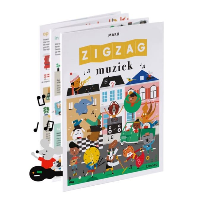Top1Toys Boek Zigzag Muziek Kijkboek