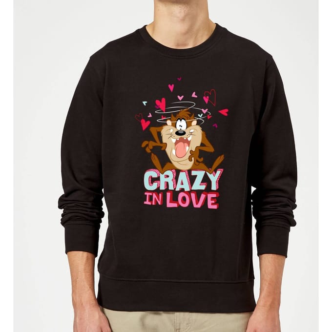 Looney Tunes Crazy In Love Taz Sweatshirt - Black - S