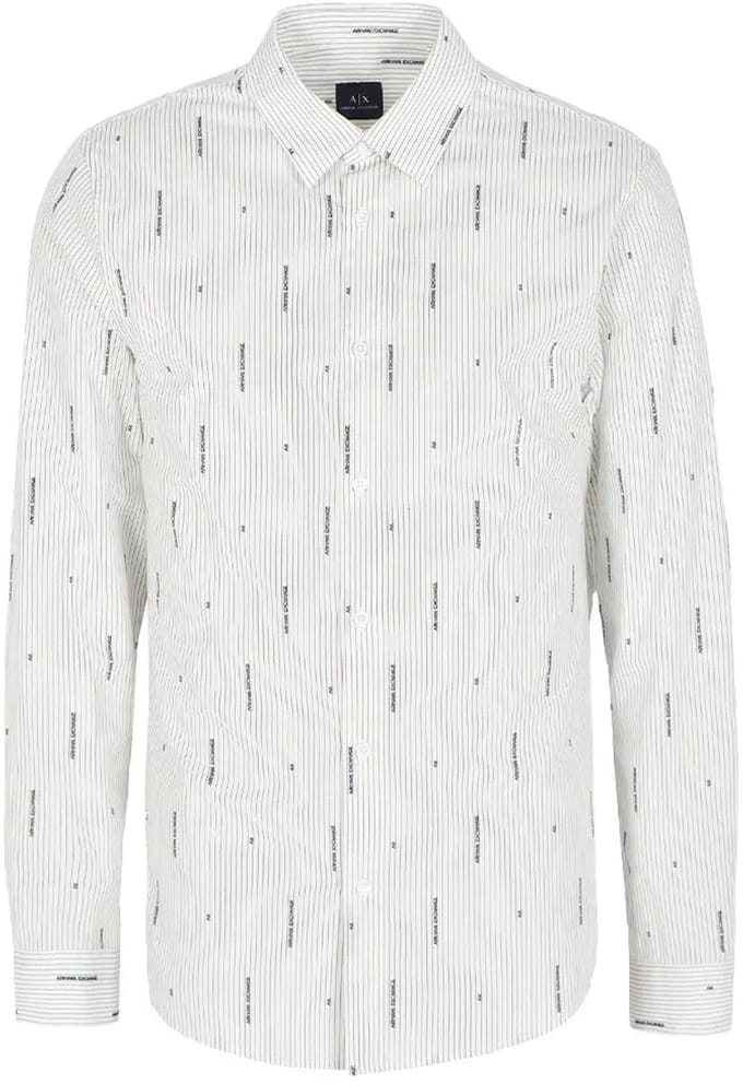 Armani Exchange 6dzc06-zn5dz Overhemd Met Lange Mouwen Wit XS Man