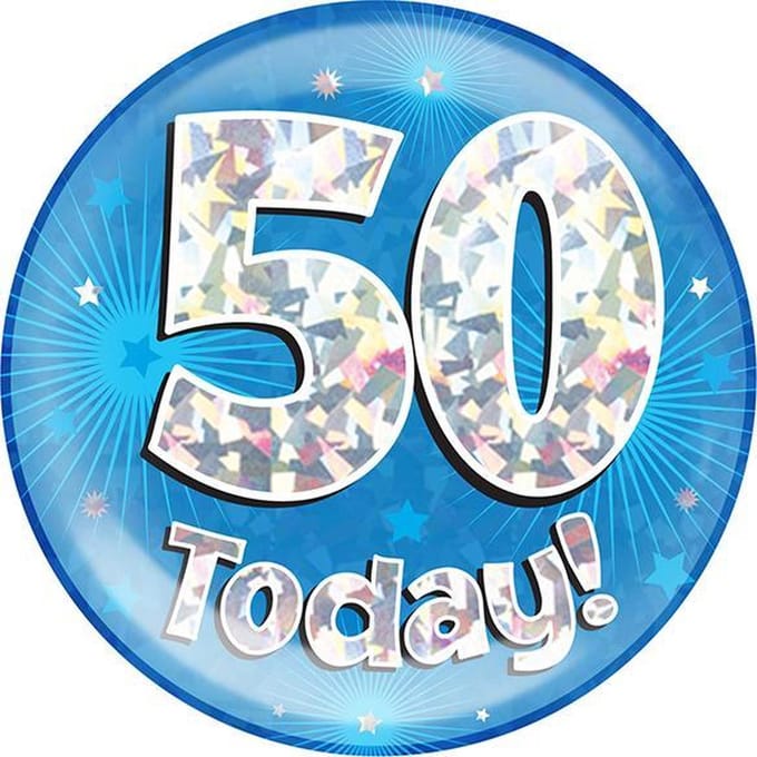 Oaktree - Mega Button 50 today Blauw