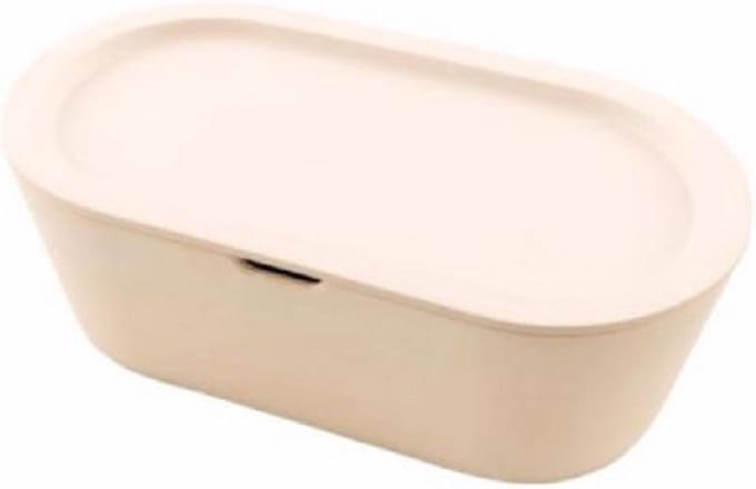 POINT-VIRGULE BROODTROMMEL UIT BAMBOEVEZEL GEBROKEN WIT 36X19X13CM