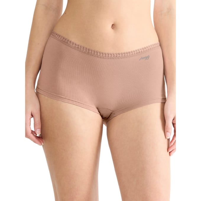 Sloggi Women GO Crush Short (3-pack) - dames boxer - beige