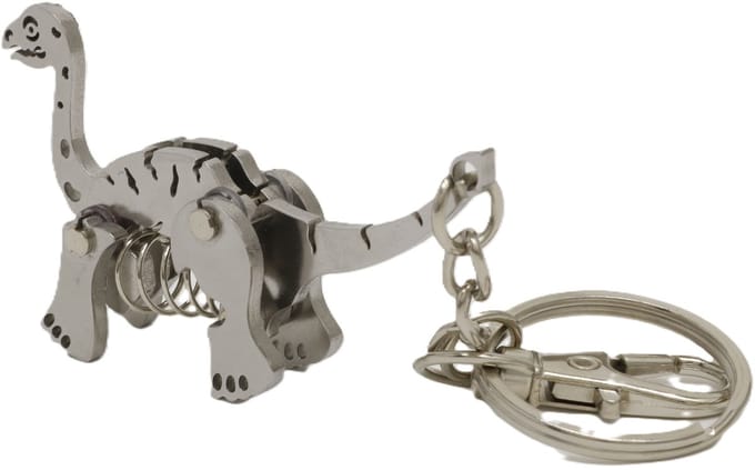 Sleutelhanger Brachiosaurus- metaal