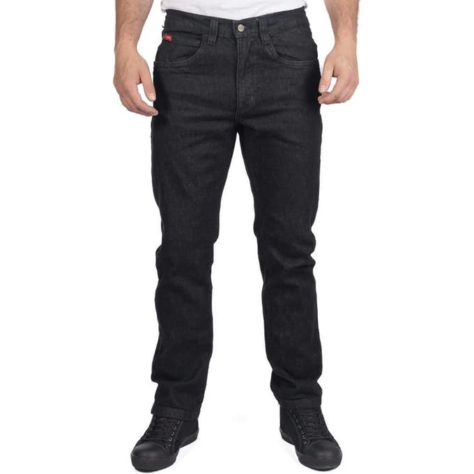 Lee Cooper Heren Denim Stretch Rechte Benen Jeans (Zwart)