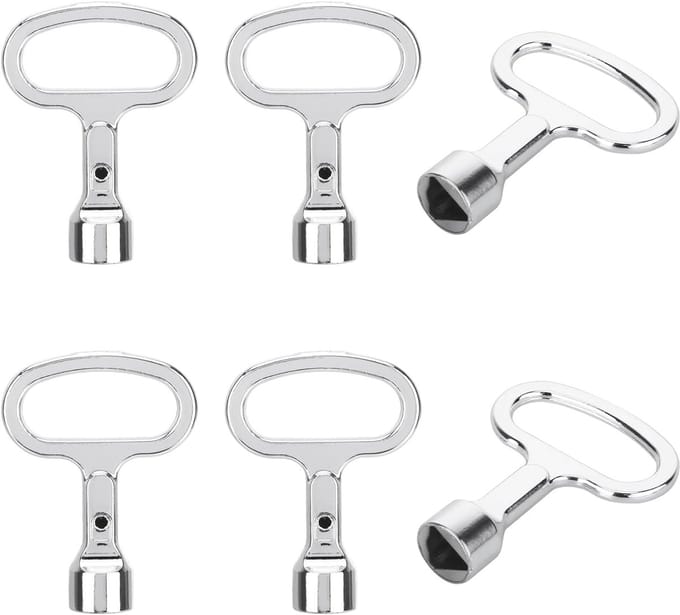Pack of 6 Triangle Wrenches, 3-Edge Wrench, 10 mm, Triangle Wrench, Trash Can, Triangle Pollen Wrench, Universal - ShopVlot