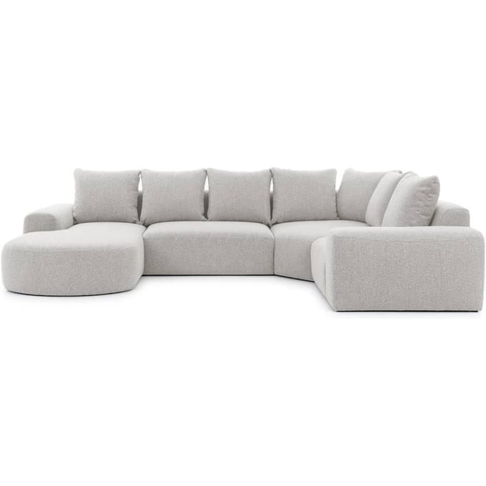 U-bank Monteri rechts bouclé modulair | NADUVI Collection