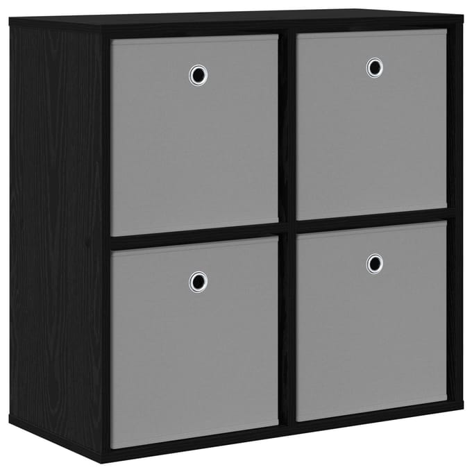 vidaXL - Dressoir - Zwart - Eiken - 68,5 - x - 32 - x - 67 - cm