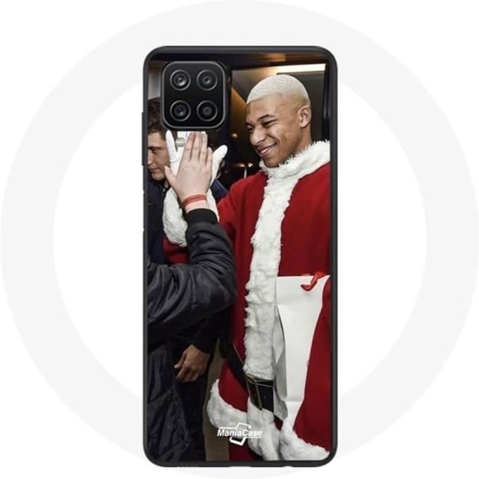 Coque pour Samsung Galaxy A12 Mbappé Foot Joyeux noël