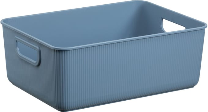 Akita Plast Team - Opbergbox - Opslagcontainer 10L - 100% gerecycled - Blauw
