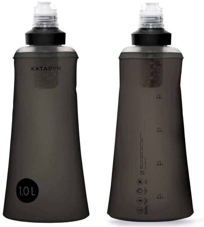 1x Katadyn BeFree Waterfilterfles Tactical 1L Black Edition K8020426