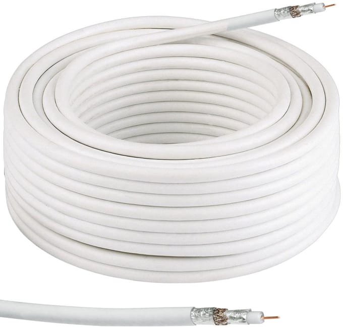 Thomson SAT Installatie Coaxkabel 50m 100dB TV Antennekabel Digitaal Coax 4K