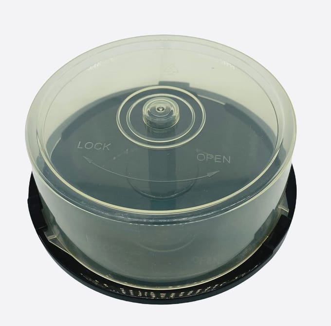 Dailygoods- Cd Houder - Transparante Plastic Houder voor 25 CDs - Cd
