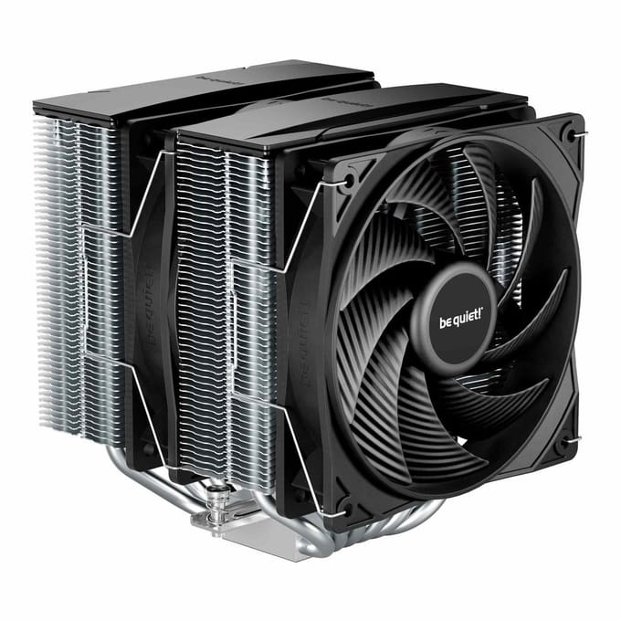 Be Quiet! - Pure Rock Pro 3 Silver - CPU Koeler - Dual Tower - 2x 120mm PWM - Zilver/Zwart