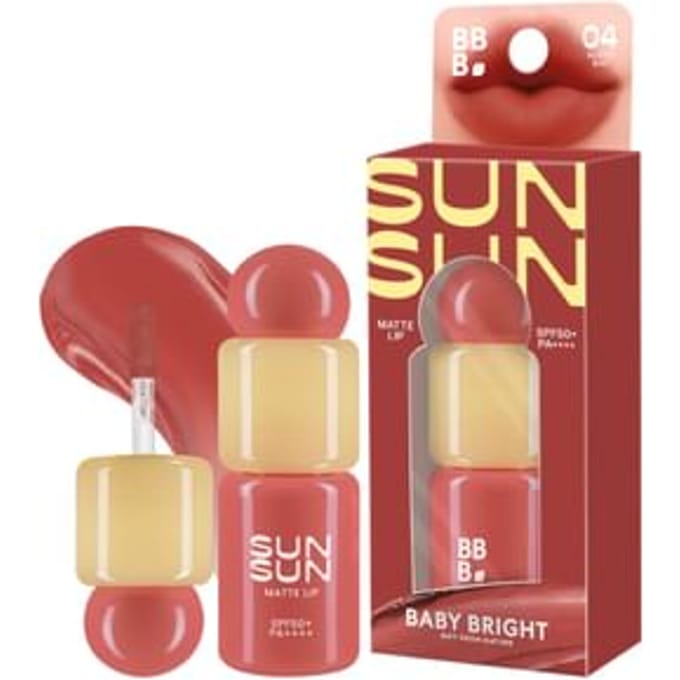 Baby Bright - Sunsun Matte Lip SPF 50+ PA++++ 04 Rusty Ray